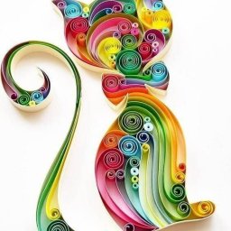 ​Кошки в технике квиллинга