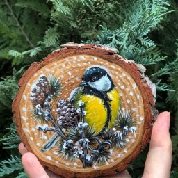 ​Идеи росписи спилов дерева