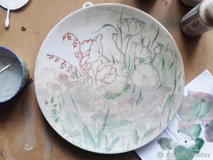 Полевые цветы на тарелке Полевые цветы на тарелке