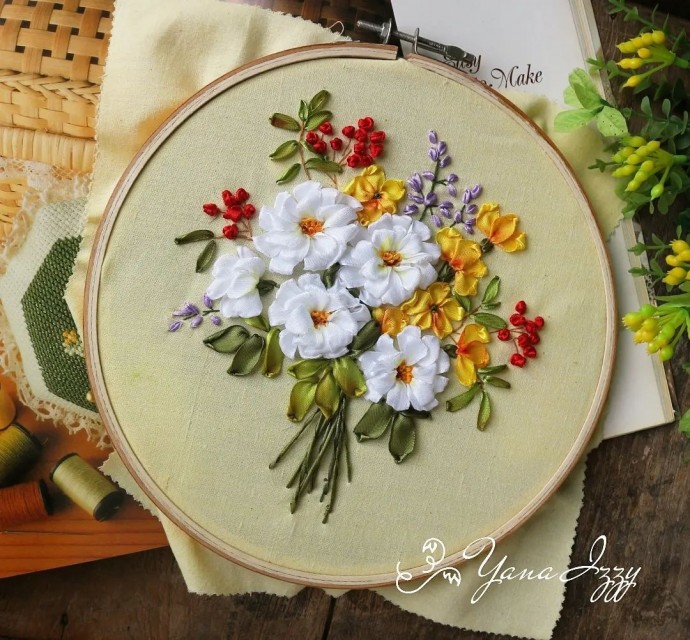 Шикарные цветы вышитые летами: идеи для вдохновения Шикарные цветы вышитые летами: идеи для вдохновения