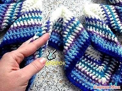 Подушка-цветок крючком