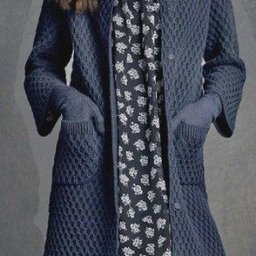 Узор для пальто спицами