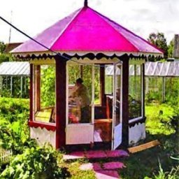 ​Каркасная восьмигранная беседка своими руками с летней кухней