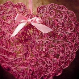 Сердце в технике квиллинг