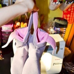 Шьем из флиса домашние сапожки-зайчиков