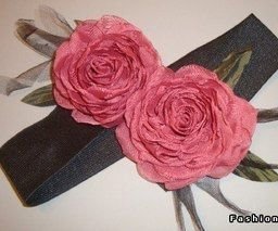 Розочки из органзы