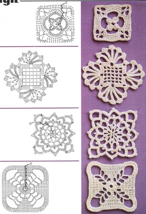 Узоры для ажурных вещей