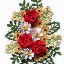 Вязаный букетик