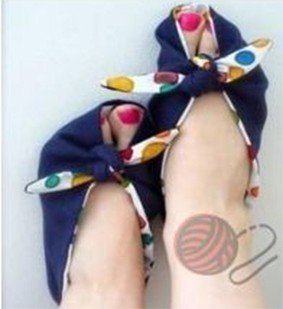 Выкройка тапочек-слипперов