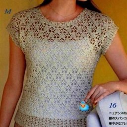 Ажурная кофточка крючком