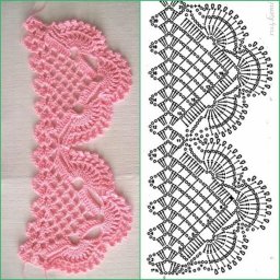 Красивая кайма на спицах