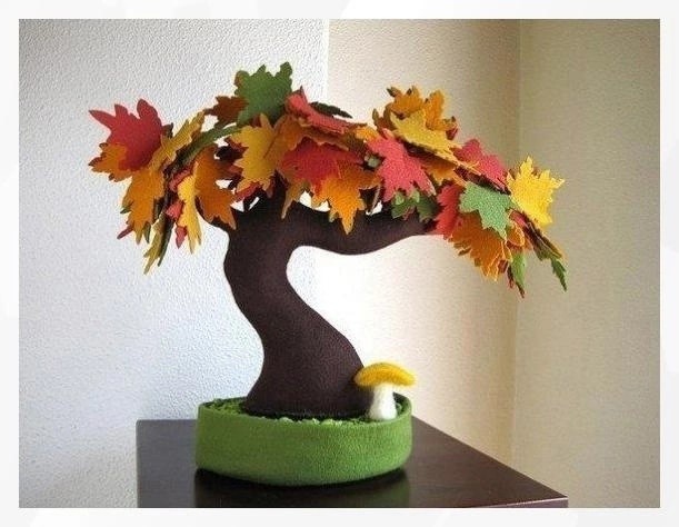 Деревья из фетра