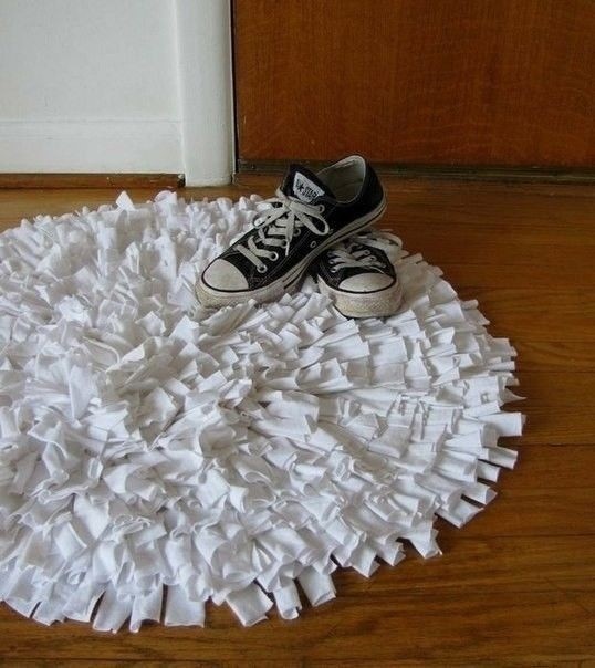 Коврики из трикотажа своими руками