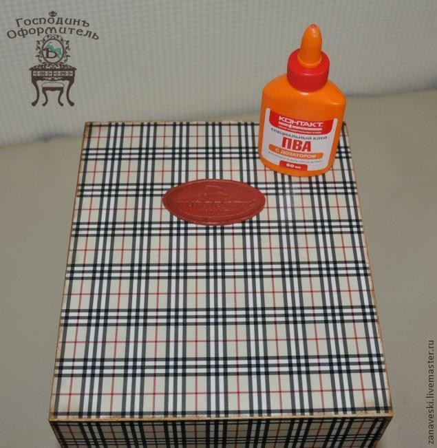 Мини-комодик в стиле burberry