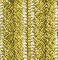 Геометричная нарядная дорожка крючком