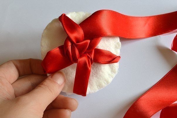 Роза из ленты