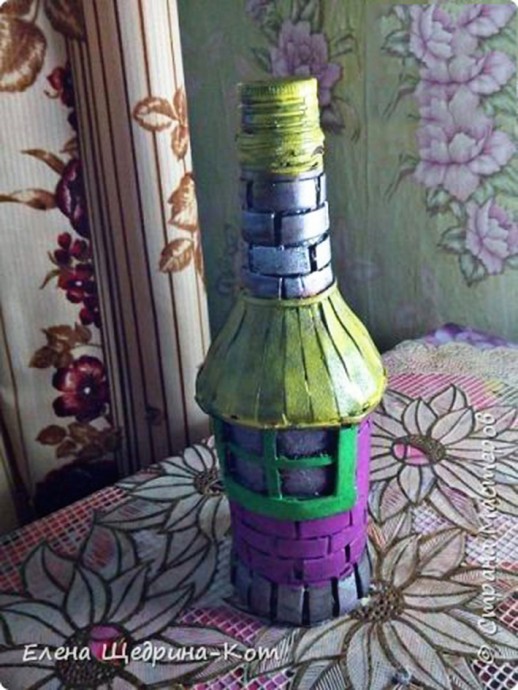 Сказочный домик из бутылки