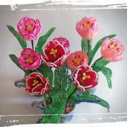 ​Тюльпаны из бисера