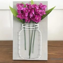 ​Весенняя картина из гвоздей и ниток: стринг-арт