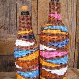 ​Декоративная оплетка бутылки