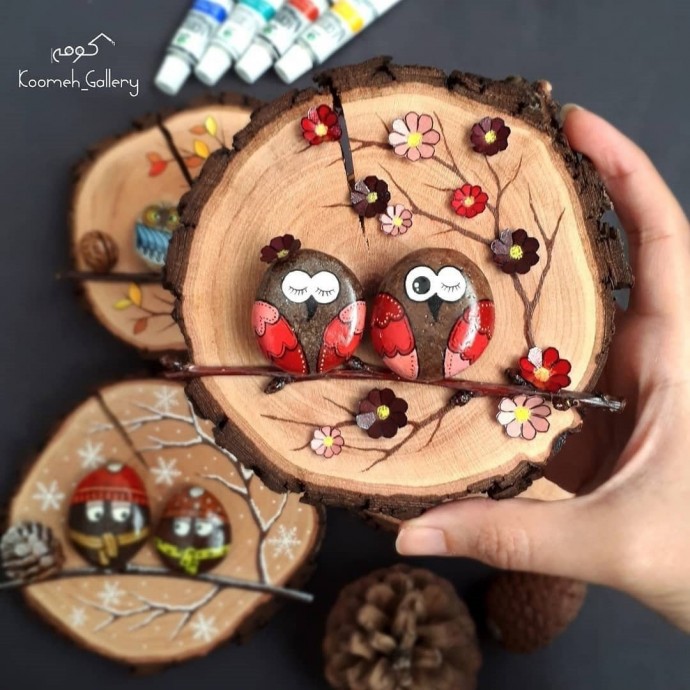 Бесподобные картины на спилах