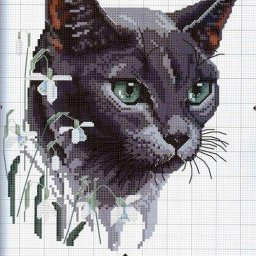 ​Вышиваем самых разных кошечек