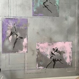 Интерьерная абстракция на холсте