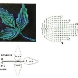 ​Листики крючком