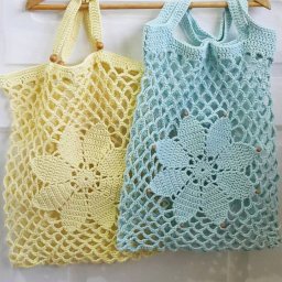 Сумка-авоська с цветком