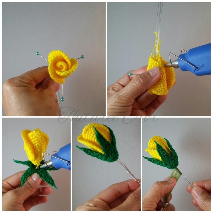 Вяжем розочки