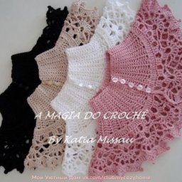 Ажурный воротник крючком