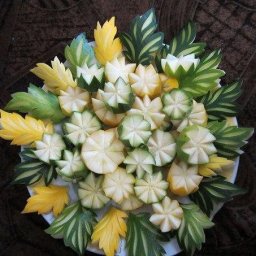 Цукини превращается в букет: мастер-класс по карвингу