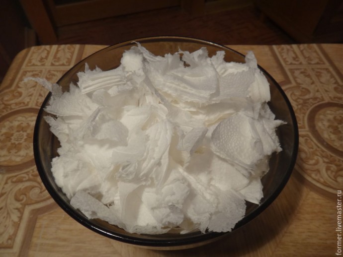 Большой декоративный шар из папье-маше