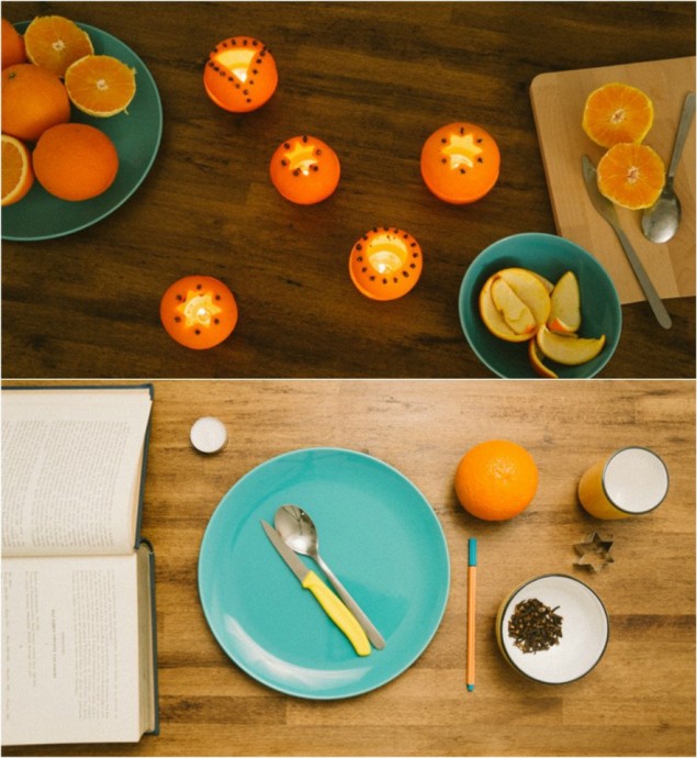 Мандариновые подсвечники Мандариновые подсвечники