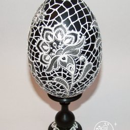 Интерьерное яйцо "Весна в Брюсселе"