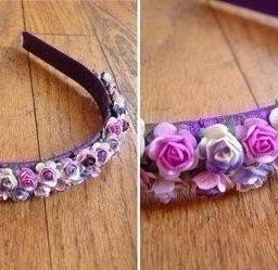 Ободок с цветами