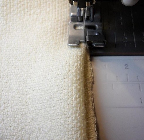 ​Потайной шов на швейной машинке