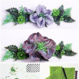 ​Прекрасный цветочный браслет