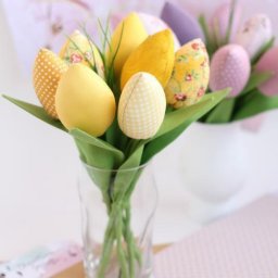 ​Тюльпаны из ткани