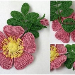 ​Вязаный шиповник