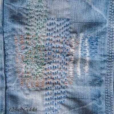 ​Как интересно заштопать джинсы