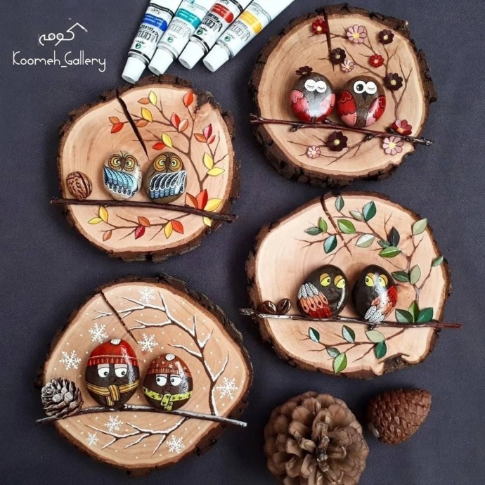 Бесподобные картины на спилах