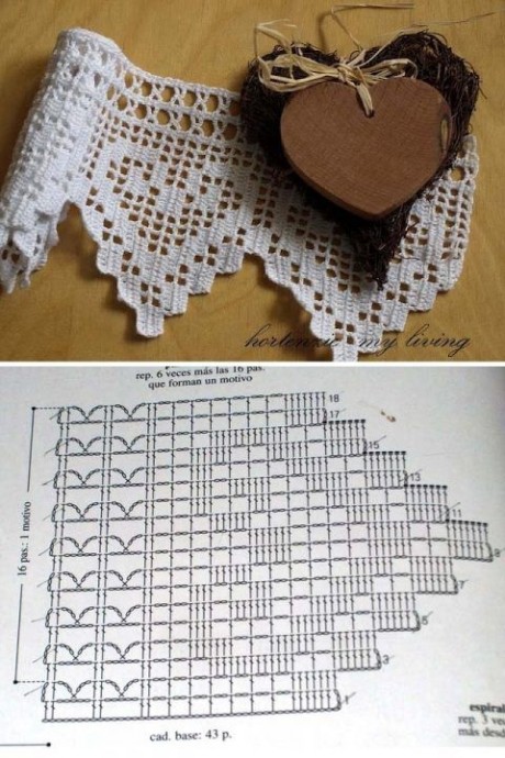 Шторки с обвязкой крючком