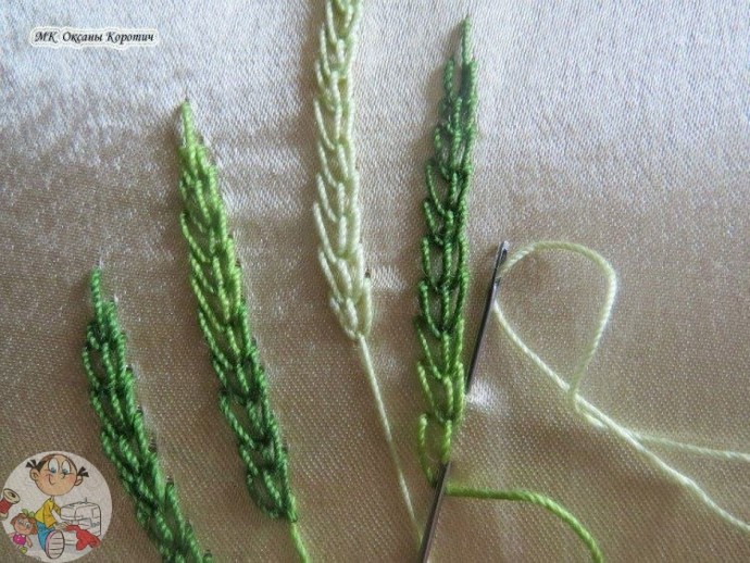 Вышиваем колоски пшеницы Вышиваем колоски пшеницы