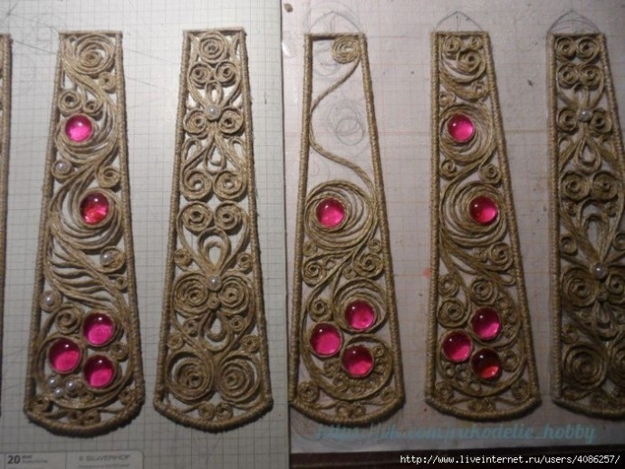 Светильник в технике филигрань