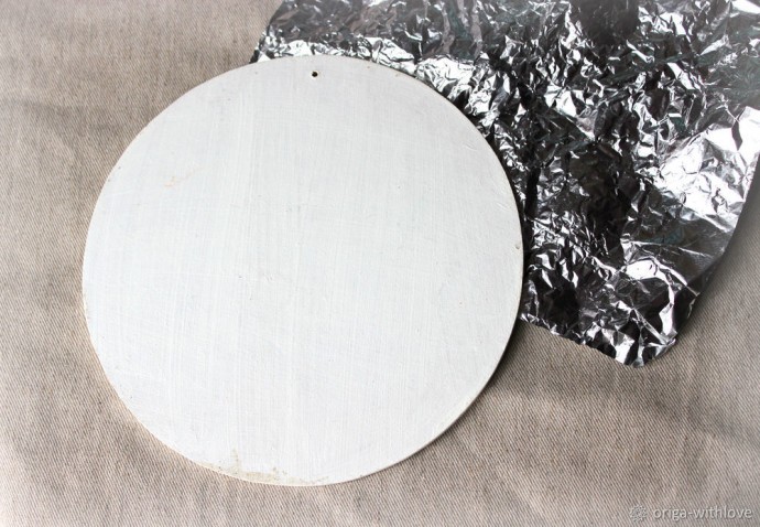 Цветочное панно с фактурным фоном