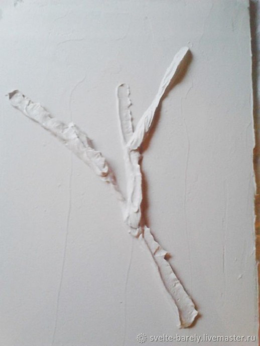 Веточка розы из шпатлевки Веточка розы из шпатлевки