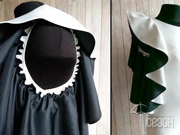 Рукав-волан на основе круга