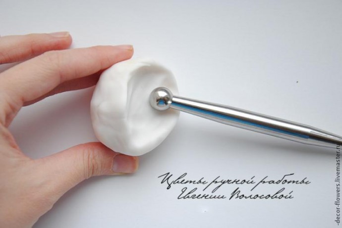 Гранат из холодного фарфора