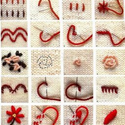 Простая, но такая эффектная вышивка по трикотажу